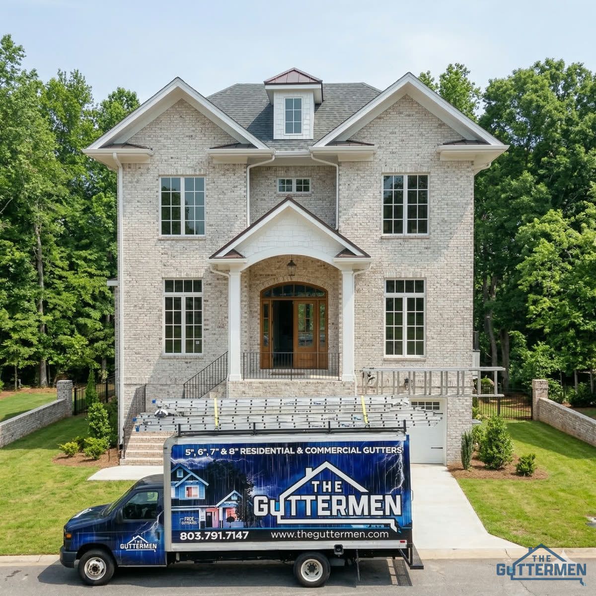 Seamless gutter installation